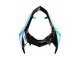 Carénages Moto Kawasaki Z800 2013-2018 - Bleu Clair Noir Brillant