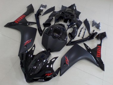Achat Carénages Moto Yamaha YZF R1 2007-2008 - Noir Brillant Noir Mat Rouge