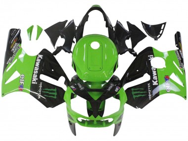Achat Carénage Moto Kawasaki ZX12R 2002-2006 - Vert Noir Brillant Elf Touch4 Monstre