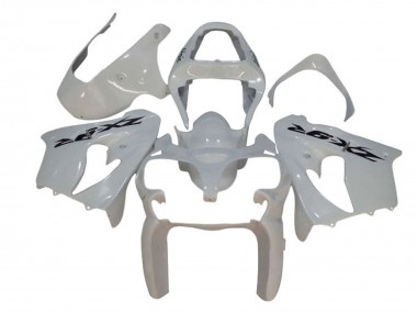 Achat Carénages Moto Kawasaki ZX9R 2002-2003 - Blanc Noir Décalque