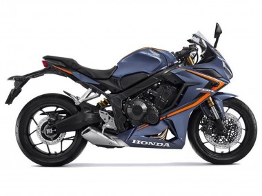 Achat Carénages Moto Honda CBR650R 2021-2023 - Bleu Mat Foncé Orange Noir