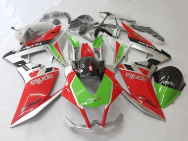 Achat Carénage Moto Aprilia RSV4 1000 2009-2015 - Rouge Argent Vert Noir