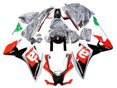 Achat Carénages Moto Aprilia RSV4 1000 2009-2015 - Rouge Noir Argent Vert