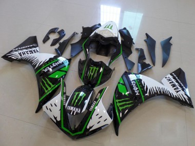 Achat Carénages Moto Yamaha YZF R1 2009-2011 - Blanc Bleu Noir Vert Monstre