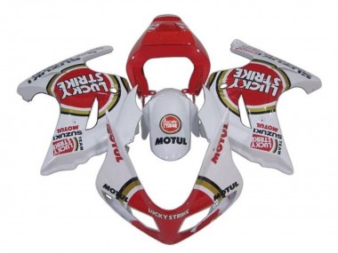 Achat Carénages Moto Suzuki SV650 2003-2013 - Blanc Rouge Lucky Strike