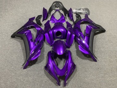 Achat Carénages Moto Kawasaki ZX10R 2011-2015 - Violet Noir Mat