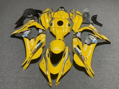 Achat Carénages Moto Kawasaki ZX10R 2016-2020 - Jaune Bleu Blanc Trick Star EVA Courses