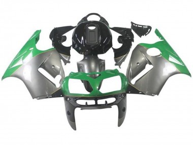 Achat Carénages Moto Kawasaki ZX12R 2000-2001 - Argent Vert Noir
