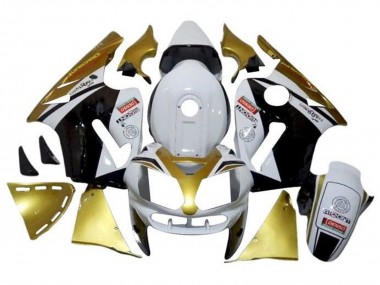 Achat Carénages Moto Kawasaki ZX12R 2000-2001 - Blanc Or Noir
