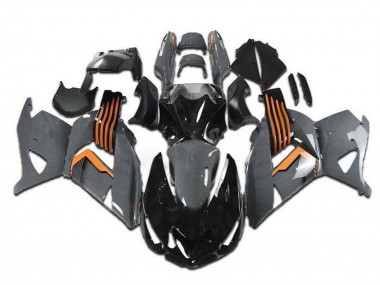 Achat Carénages Moto Kawasaki ZX14R ZZR1400 2006-2011 - Gris Orange Noir