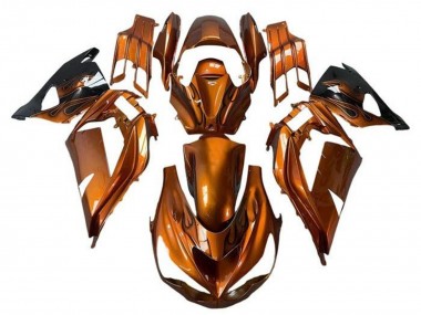 Achat Carénages Moto Kawasaki ZX14R ZZR1400 2012-2024 - Orange Rouille Flamme