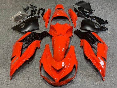 Achat Carénages Moto Kawasaki ZX14R ZZR1400 2012-2024 - Rouge Noir Mat