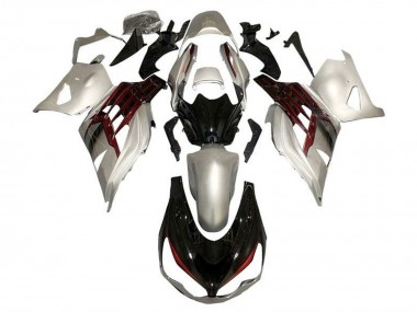 Achat Carénages Moto Kawasaki ZX14R ZZR1400 2012-2024 - Argent Noir Brillant Rouge