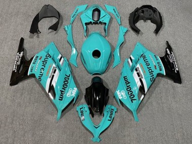 Achat Carénages Moto Kawasaki EX300 2013-2024 - Bleu Blanc Noir Supreme