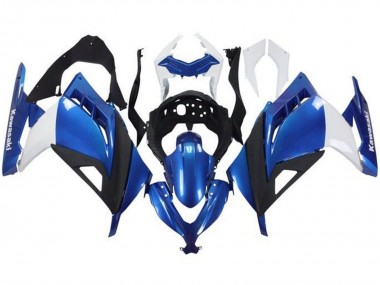 Achat Carénages Moto Kawasaki EX300 2013-2024 - Blanc Bleu Noir