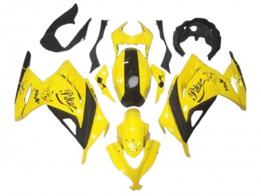 Achat Carénages Moto Kawasaki EX300 2013-2024 - Jaune Noir Pikachu