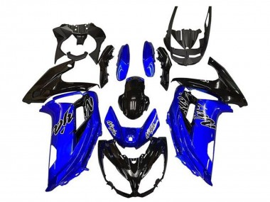 Achat Carénages Moto Kawasaki Ninja 650 EX650 2012-2016 - Bleu Noir Brillant