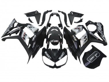 Achat Carénages Moto Kawasaki Z1000SX 2010-2016 - Noir Brillant Blanc Mobil West