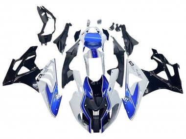 Achat Carénages Moto BMW S1000RR 2009-2014 - Blanc Bleu Noir Brillant HP