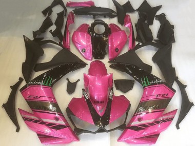 Achat Carénages Moto Yamaha YZF R3 2015-2018 - Rose Noir Vert Monstre