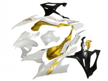 Achat Carénages Moto BMW S1000RR 2019-2022 - Blanc Or Noir Mat