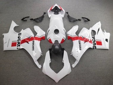 Achat Carénages Moto Ducati Panigale V4 V4S 2020-2021 - Blanc Rouge Bande