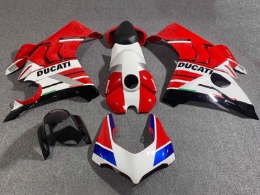 Achat Carénages Moto Ducati Panigale V4 V4S 2020-2021 - Blanc Rouge Bleu Noir Brillant