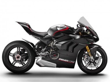 Achat Carénages Moto Ducati Panigale V4 V4S 2020-2021 - Argent Rouge Noir Brillant Corse