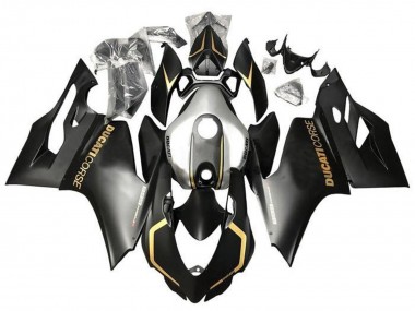 Achat Carénages Moto Ducati Panigale 899 2011-2014 - Noir Mat Or Argent Corse