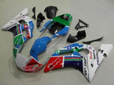 Achat Carénages Moto Yamaha YZF R6 1998-2002 - Blanc Bleu Vert Rouge Fiat Motul Michelin Dunlop
