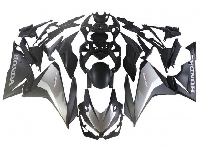 Carénages Moto Honda CBR500R 2019-2021 - Argent Noir Mat