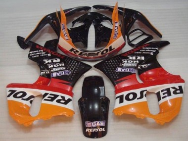 Achat Carénages Moto Honda CBR900RR 893 1996-1997 - Orange Blanc Rouge Noir Brillant Repsol