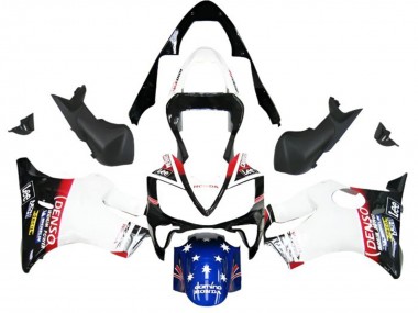 Achat Carénages Moto Honda CBR600 F4i 2001-2003 - Blanc Bleu Rouge Noir Brillant DENSO Star