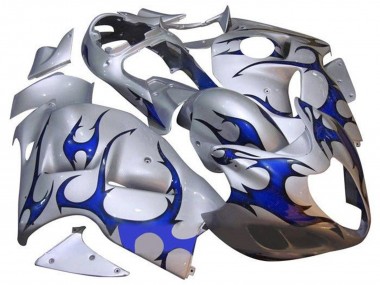Achat Carénages Moto Suzuki GSXR 1300 Hayabusa 1996-2007 - Argent Bleu Tribal