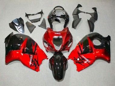 Achat Carénages Moto Suzuki GSXR 1300 Hayabusa 1996-2007 - Rouge Noir Brillant