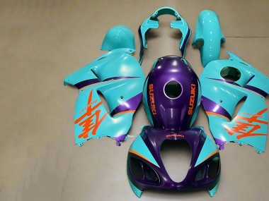 Achat Carénages Moto Suzuki GSXR 1300 Hayabusa 1996-2007 - Violet Mat Orange Bleu