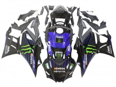 Achat Carénages Moto Yamaha YZF R3/R25 2019-2021 - Bleu Noir Brillant Vert ENEOS Monstre