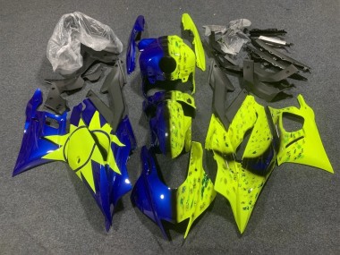 Achat Carénages Moto Yamaha YZF R3/R25 2022-2024 - Jaune Bleu