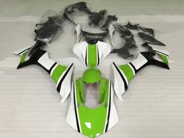 Achat Carénage Moto Yamaha YZF 1000 R1 2020-2025 - Blanc Vert Noir Brillant