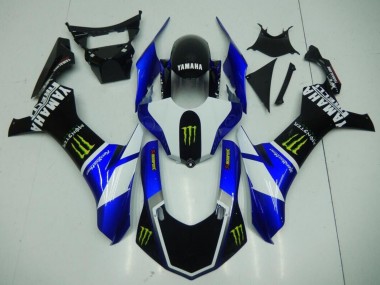 Achat Carénages Moto Yamaha YZF 1000 R1 2020-2025 - Bleu Blanc Noir Vert Monstre