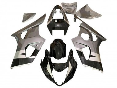 Achat Carénages Moto Suzuki GSXR 600 / GSXR 750 2004-2005 - Argent Noir Brillant