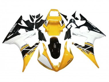 Achat Carénages Moto Yamaha YZF R6 2005 - Blanc Jaune Noir