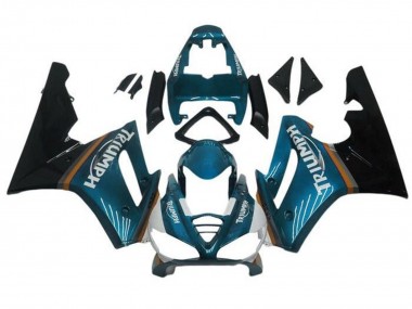 Achat Carénages Moto Triumph Daytona 675 Triple 2009-2012 - Bleu Sarcelle Noir Brillant