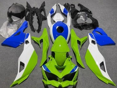Achat Carénages Moto Kawasaki ZX4R ZX-4RR 2019-2025 - Blanc Bleu Vert