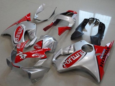 Achat Carénages Moto Honda VTR1000 2000-2006 - Argent Rouge Fortuna 74