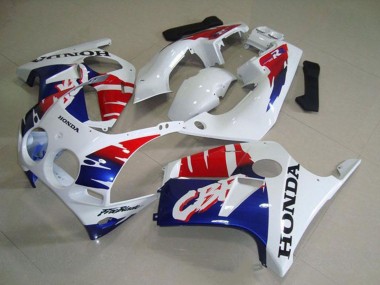 Achat Carénages Moto Honda CBR250RR MC19 1988-1989 - Blanc Rouge Bleu