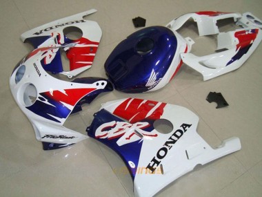 Achat Carénage Moto Honda CBR250RR MC22 1990-1998 - Blanc Rouge Bleu
