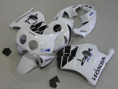 Achat Carénages Moto Honda CBR250RR MC22 1990-1998 - Blanc Noir Brillant