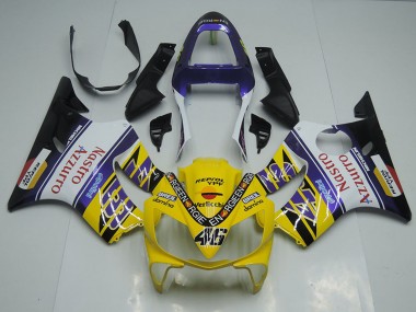 Achat Carénages Moto Honda CBR600 F4i 2001-2003 - Jaune Blanc Bleu Noir Rouge Nastro Azzurro