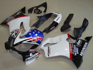 Achat Carénages Moto Honda CBR600 F4i 2004-2007 - Blanc Rouge Bleu Noir Brillant Étoile Lee Carrera